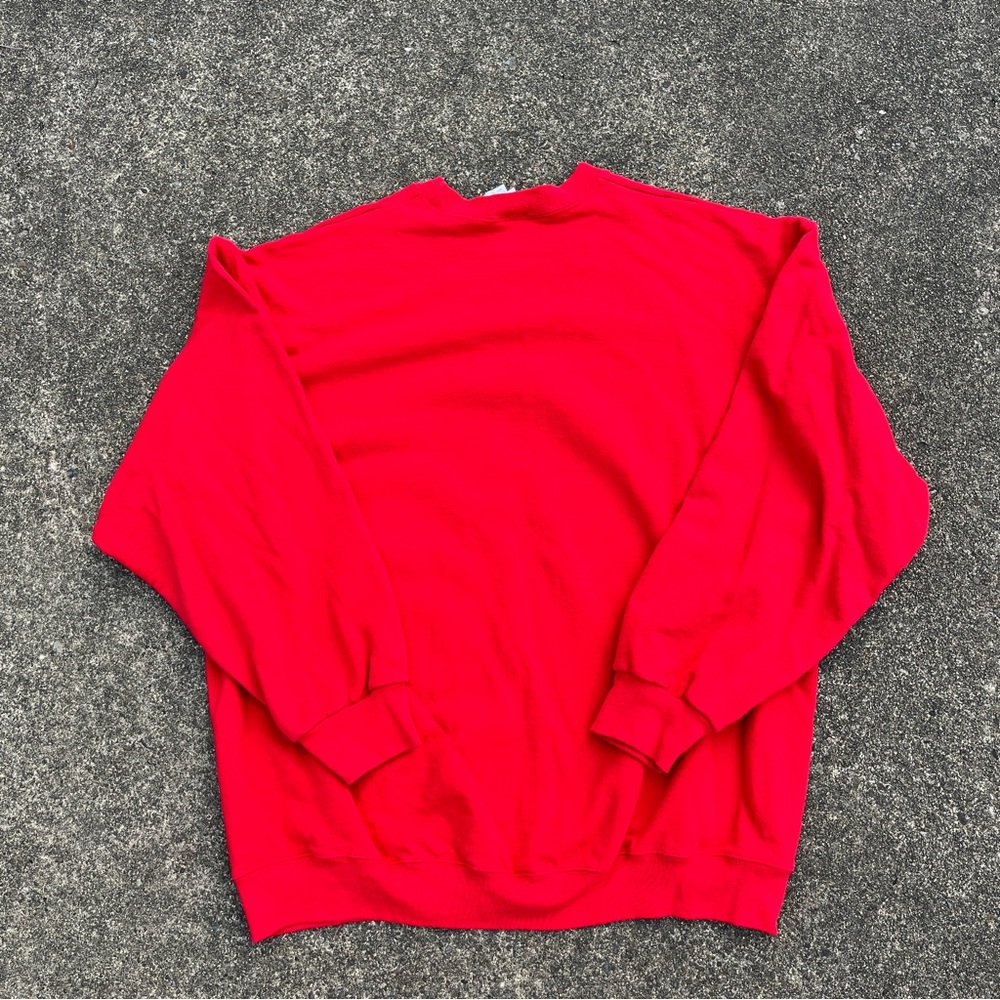 Vintage 1990s a red Christmas Holiday Betty Boop Crewneck Sweatshirt Size XL - Picture 4 of 4